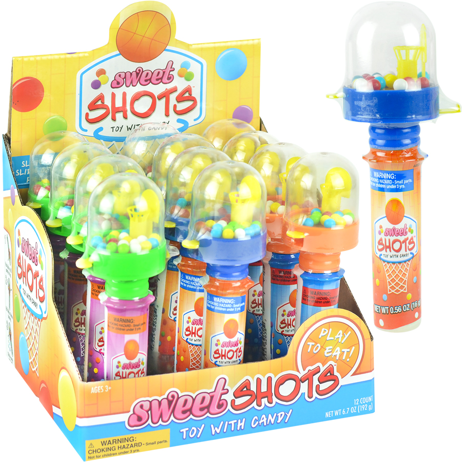 Sweet Shots Candy & Toy Display Box (12pcs)